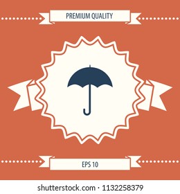 Umbrella icon symbol