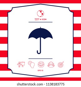 Umbrella icon symbol