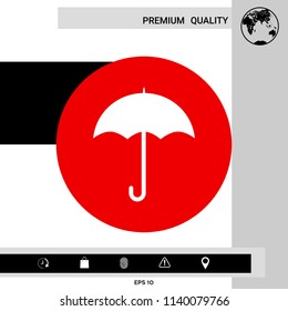 Umbrella icon symbol