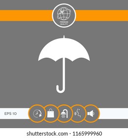 Umbrella icon symbol