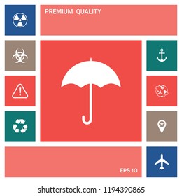 Umbrella icon symbol