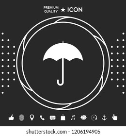 Umbrella icon symbol