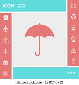 Umbrella icon symbol