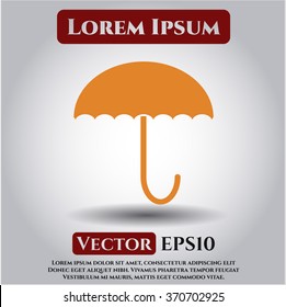 Umbrella icon or symbol