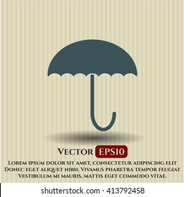 Umbrella icon or symbol