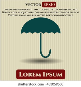 Umbrella icon or symbol