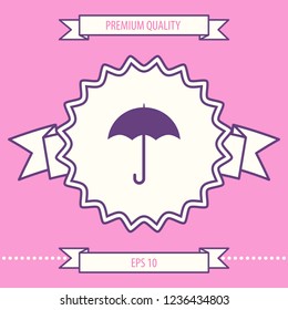Umbrella icon symbol. Graphic elements for your design