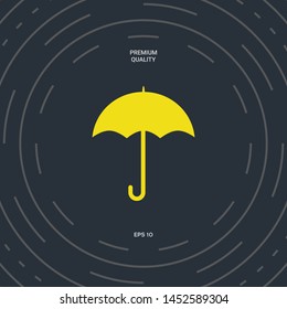 Umbrella icon symbol. Graphic elements for your design