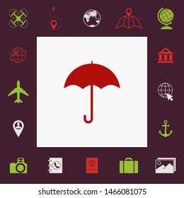 Umbrella icon symbol. Graphic elements for your design