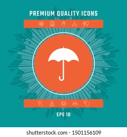 Umbrella icon symbol. Graphic elements for your design
