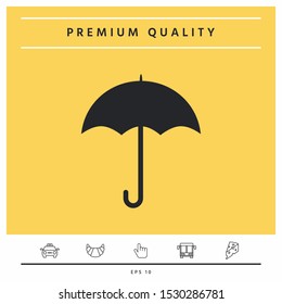 Umbrella icon symbol. Graphic elements for your design