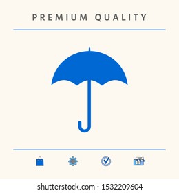 Umbrella icon symbol. Graphic elements for your design