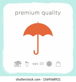 Umbrella icon symbol. Graphic elements for your design