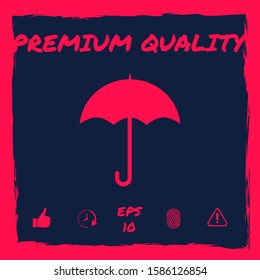 Umbrella icon symbol. Graphic elements for your design