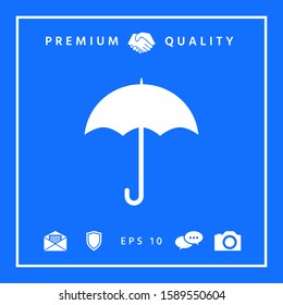 Umbrella icon symbol. Graphic elements for your design