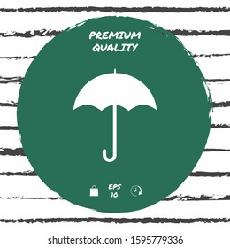 Umbrella icon symbol. Graphic elements for your design
