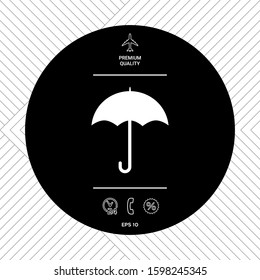 Umbrella icon symbol. Graphic elements for your design