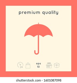 Umbrella icon symbol. Graphic elements for your design