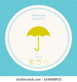Umbrella icon symbol. Graphic elements for your design