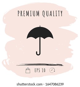 Umbrella icon symbol. Graphic elements for your design