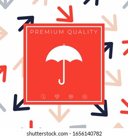 Umbrella icon symbol. Graphic elements for your design