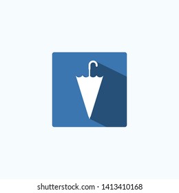 umbrella icon, symbol of rain protection vector logo design