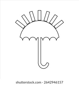UMBRELLA ICON SYMBOL AS A SAFETY
