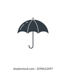 Umbrella icon symbol vector illustration isolated on white background