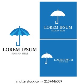 Umbrella icon and symbol vector template