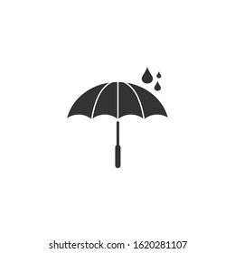 Umbrella icon template color editable. Umbrella symbol vector sign isolated on white background.