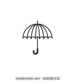 Umbrella icon template color editable. Umbrella symbol vector sign isolated on white background.