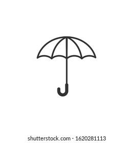 Umbrella icon template color editable. Umbrella symbol vector sign isolated on white background.