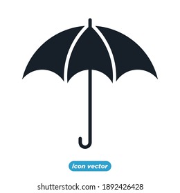 Schirmsymbolvorlagenfarbe editierbar. Schirmsymbol, Vektorgrafik für Grafik und Webdesign.