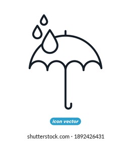 umbrella icon template color editable. umbrella symbol vector illustration for graphic and web design.