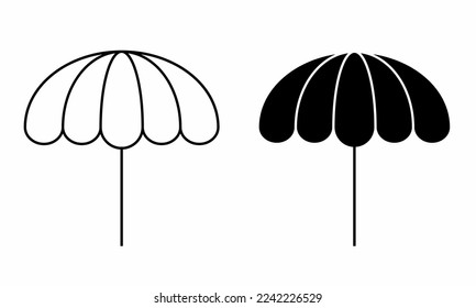 Umbrella icon template. Stock vector illustration.