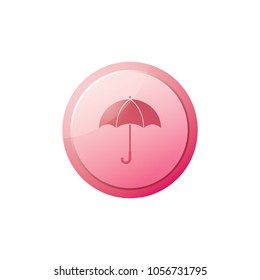 umbrella icon in trendy flat design 