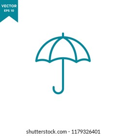 umbrella icon in trendy flat design 