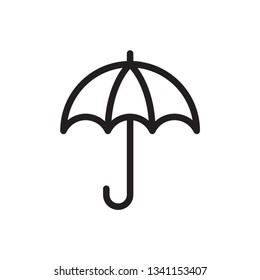 umbrella icon in trendy flat design 