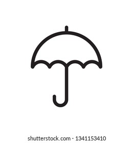 umbrella icon in trendy flat design 