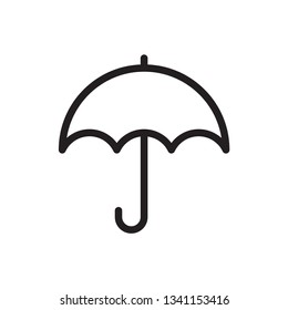 umbrella icon in trendy flat design 