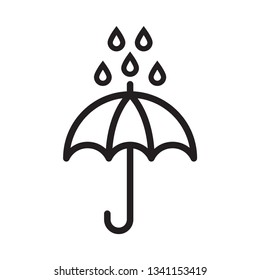 umbrella icon in trendy flat design 