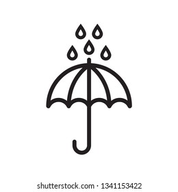 umbrella icon in trendy flat design 
