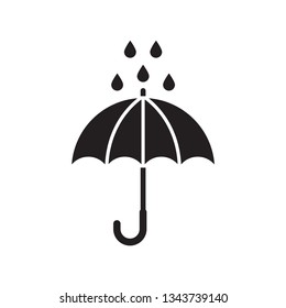 umbrella icon in trendy flat design 
