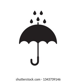 umbrella icon in trendy flat design 