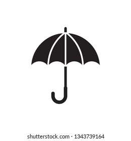 umbrella icon in trendy flat design 