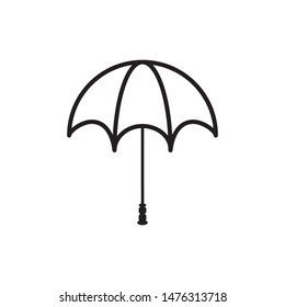 umbrella icon trendy flat design