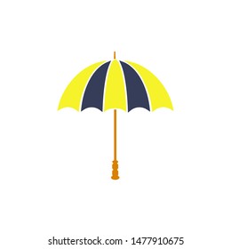 umbrella icon trendy flat design