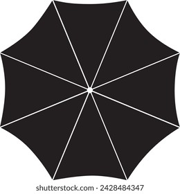 Regenschirm-Ikone im trendigen flachen Stil isoliert auf grauem Hintergrund.