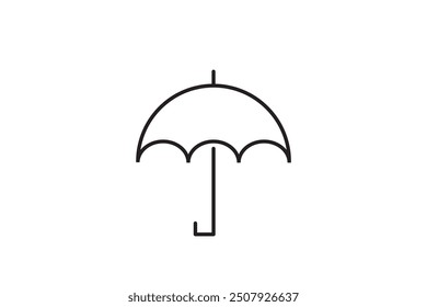 Umbrella icon in trendy flat style isolated on background. Umbrella icon page symbol for your web site design Umbrella icon logo, app, UI.