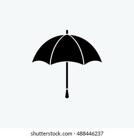 Umbrella Icon in trendy flat style isolated on grey background. Shelter symbol for your web site design, logo. Vector illustration.